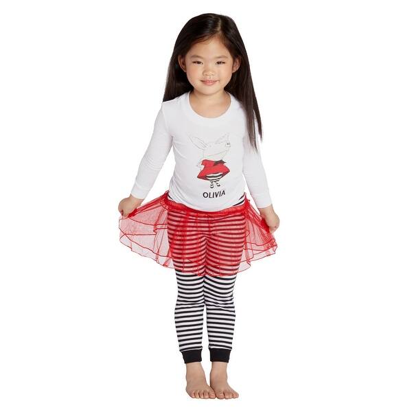 Shop Olivia The Pig Little Girls Olivia The Pig Toddler Dress Up Costume Pajama Set With Tutu Overstock 31674811