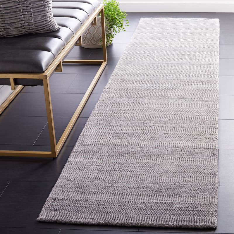 SAFAVIEH Handmade Mirage Shruti Modern Rug - 2'3" x 9' Runner - Brown/Ivory