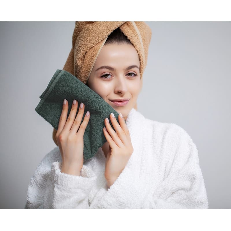 A1HC Wash Cloth Set, 500 GSM 100% Ring Spun Cotton, Oeko-Tex Green Certified, Zero Twist, Quick Dry & Highly Absorbent