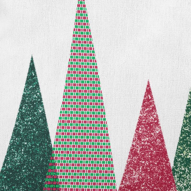 Triangle Trees Indoor/Outdoor Christmas Throw Pillow