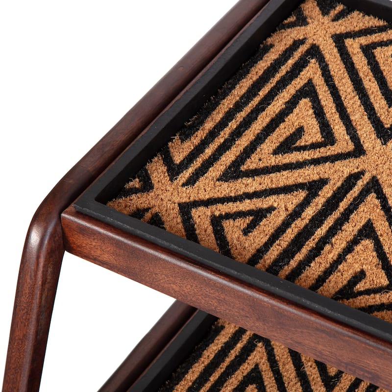 Jani Double-Tier Brown Stand 2-Pair Rubber Boot Trays