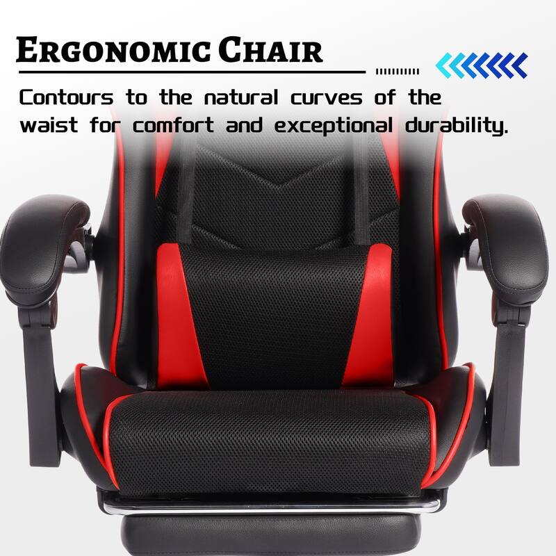 E-sports Gaming Chair Sports Car Driving Seat PU Material Moulded Sponge Comfortable and Safe With Massage