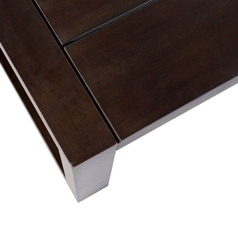 Paradise Solid Eucalyptus Wood 40.5" Outdoor Coffee Table