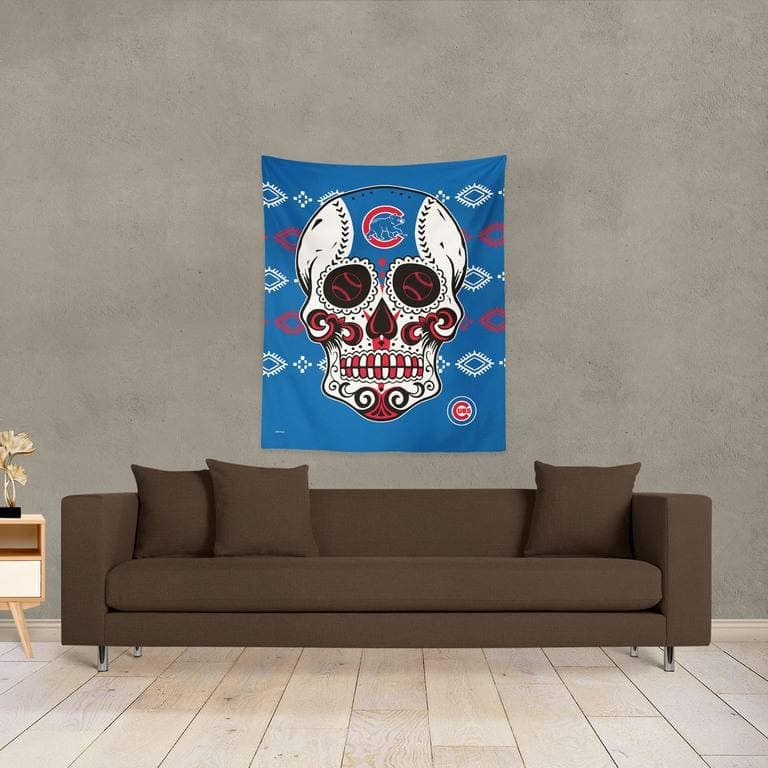 MLB Candy Skull Printed Wall Hanging