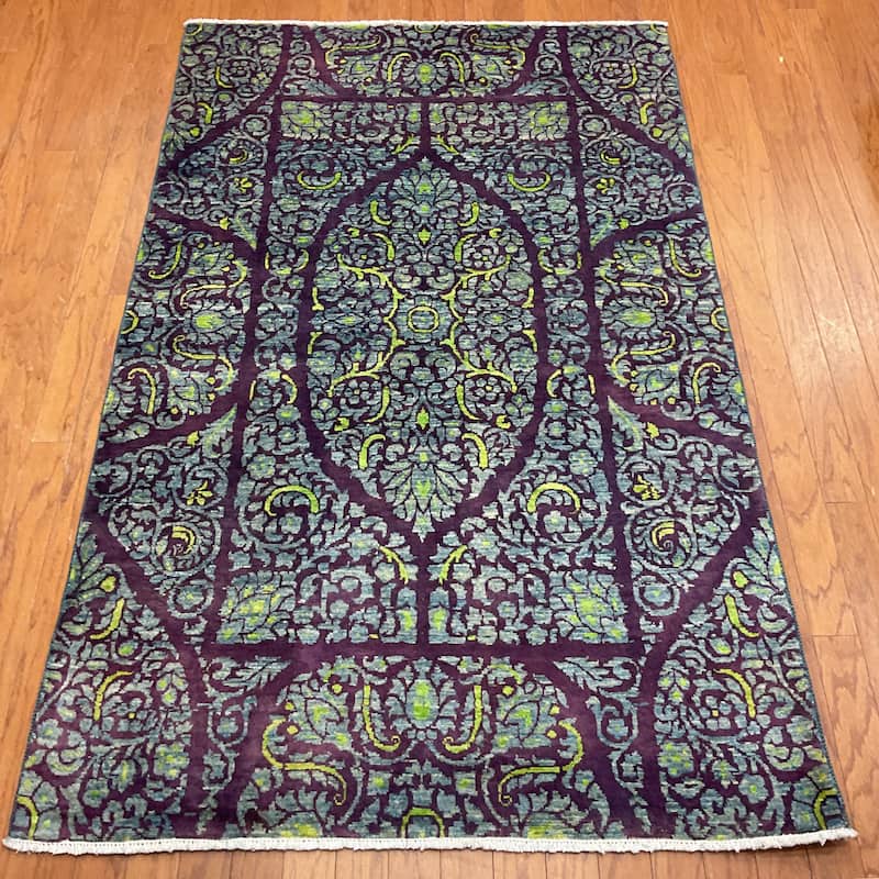 HERAT ORIENTAL Handmade Kirman Wool Rug - 4' x 6'