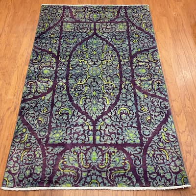 HERAT ORIENTAL Handmade Kirman Wool Rug - 4' x 6'