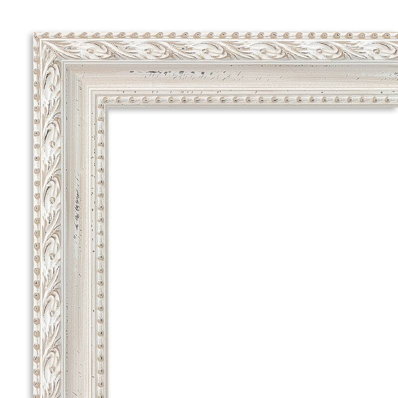 Opera Off White Wood Framed Black Corkboard Bulletin Board