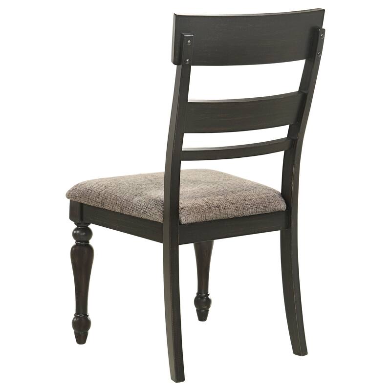 Bridget Charcoal Sandthrough Rectangular Dining Set