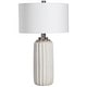 preview thumbnail 1 of 5, Uttermost Azariah White Crackle Table Lamp