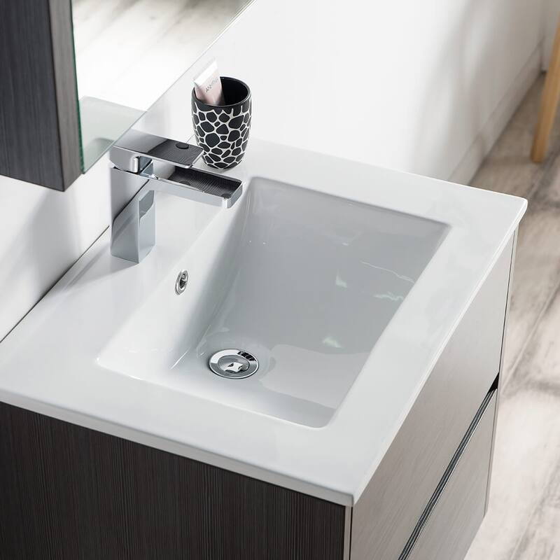 Blossom Valencia Floating Bathroom Vanity with Ceramic Sink
