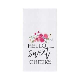 BEASTZHENG Targa Decorativa In Metallo Vintage - Scritta 'Hello Sweet Cheeks' Con Maiale E Fiori, 20x30 Cm, Per Bagno O Regalo Divertente - 4