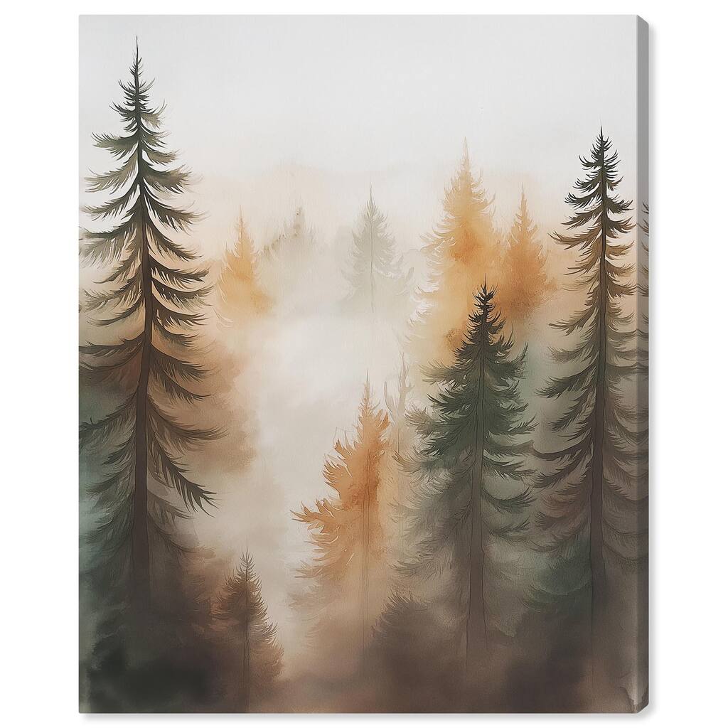 Misty Pines II Canvas by Art Remedy, Gallery Wrapped