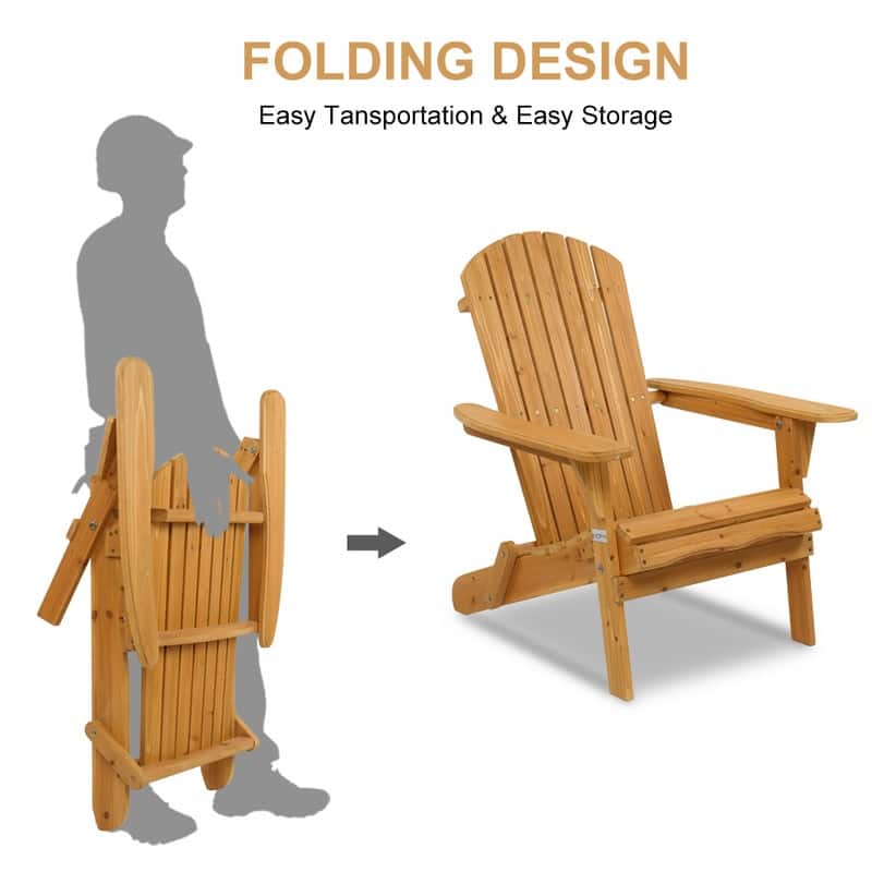 Outdoor Folding Fir Adirondack Chair