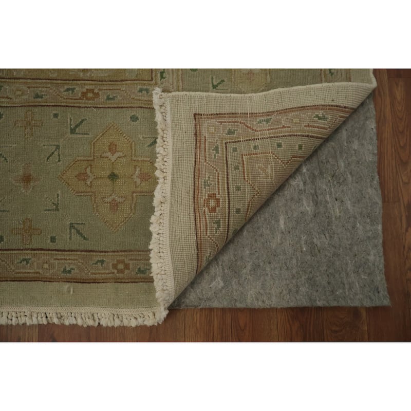 Hand Knotted Oriental 100% Wool Carpet Traditional Floral Beige & Ivories Ziegler Area Rug - 16' 8'' X 8' 0''