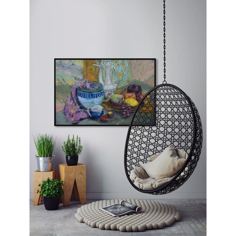 Good Food Floater Framed Print on Canvas