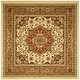 preview thumbnail 68 of 135, SAFAVIEH Lyndhurst Feryal Traditional Oriental Medallion Rug 5'3" Square - Ivory/Rust