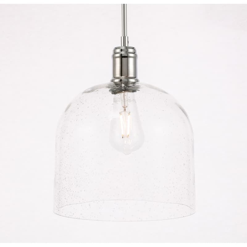 Candie 10-Inch 1-Light Clear Glass Pendant