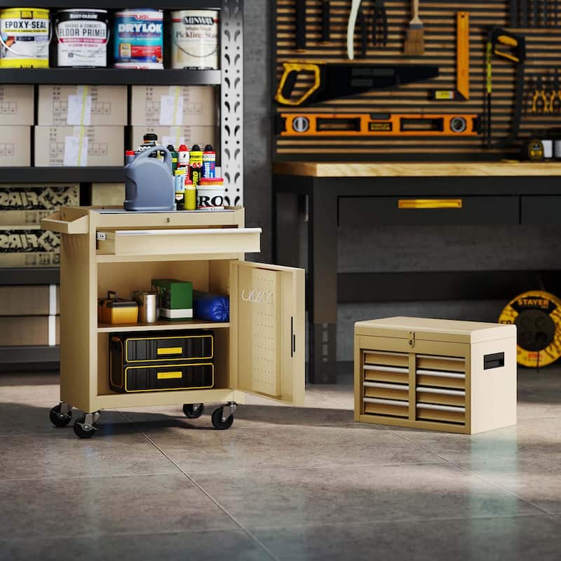Tool Chest Heavy Duty Rolling Tool Box w/Cabinet 5-Drawer