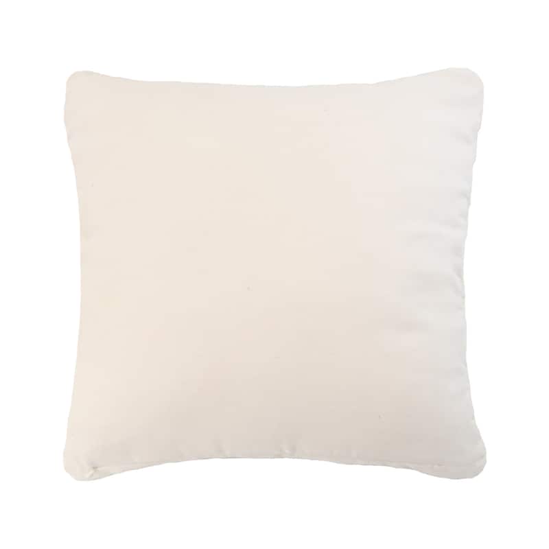 Donna Sharp Ivory Crochet Polyester Decorative Pillow