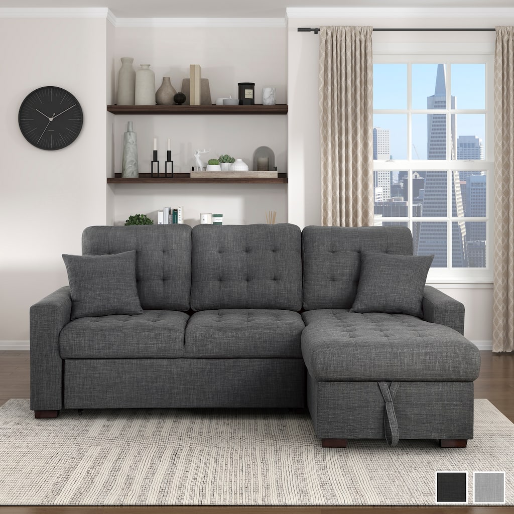 Miles 2-Piece Sectional Sofa Sleeper with Right Chaise