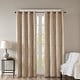 preview thumbnail 1 of 70, SunSmart Mirage Knitted Jacquard Total Blackout Grommet Window Curtain Panel 2-PK 50"Wx84"L - Champagne
