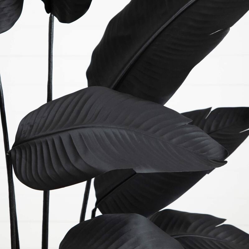 Travelers Palm Artificial Halloween Tree - 6' - Black