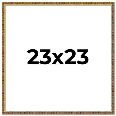 23x23 Frame Gold Solid Wood Picture Frame Includes UV Acrylic