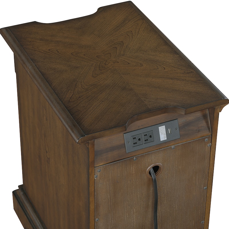 Dionne Rectangular Wood Chairside Table