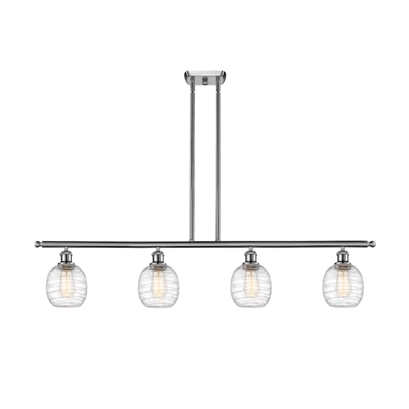 Innovations Lighting 516-4I-10-48 Belfast Linear Belfast 4 Light 48" - Brushed Satin Nickel / Deco Swirl