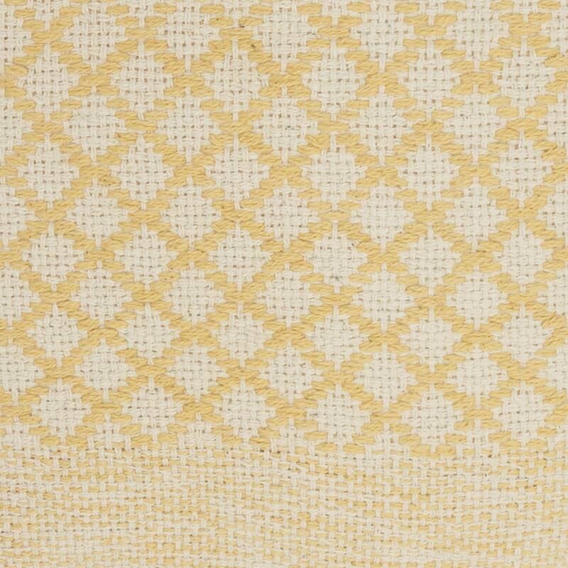 Mina Victory Life Styles Lattice With Tassels 18"X18" Indoor Throw Pillow
