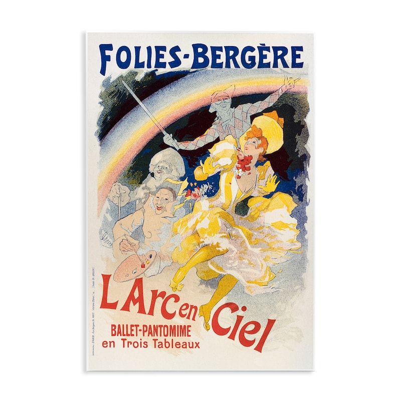Stupell Vintage Ballet Entertainment Ad Wall Plaque Art Design By Marcus Jules - 13 x 19