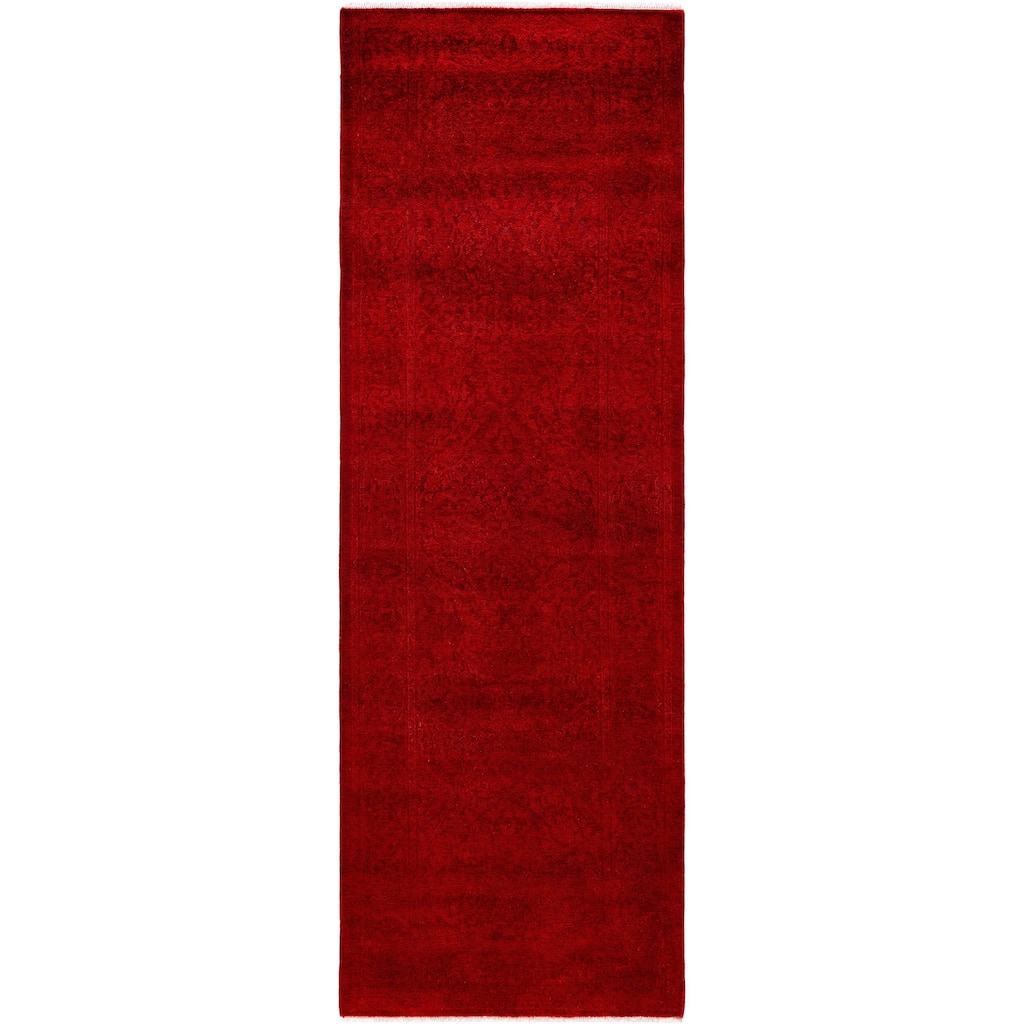 Overdyed One-of-a-Kind Hand-Knotted Area Rug - Pink - 2' 8" x 7' 10"
