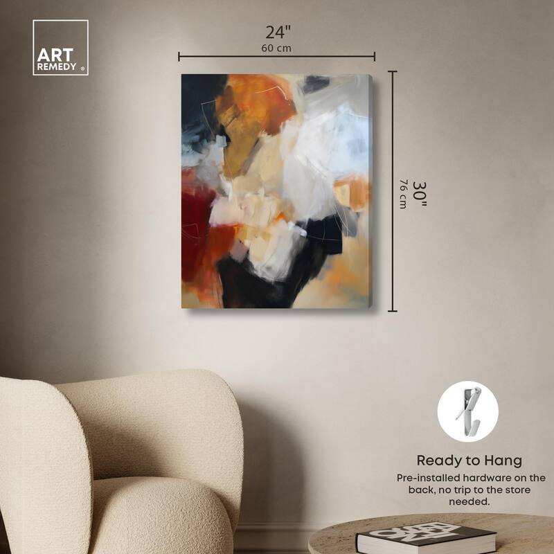 Earth and Fire II Canvas by Art Remedy, Gallery Wrapped