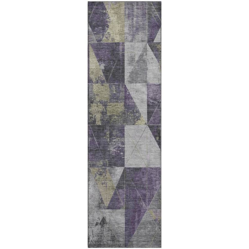 Premium Washable Super Soft Contemporary Mosaic Mayfield Rug