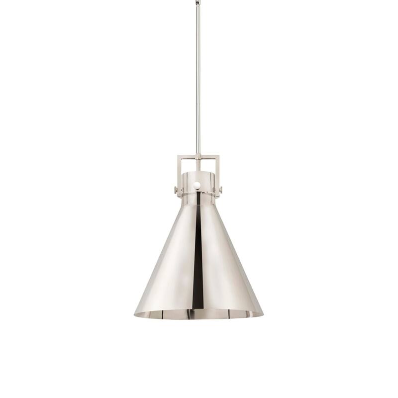 Innovations Lighting 410-1SL-20-16 Newton Cone Pendant Newton Cone 16" - Polished Nickel