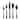 Cambridge Gilda Black Satin 20-Piece Flatware Set