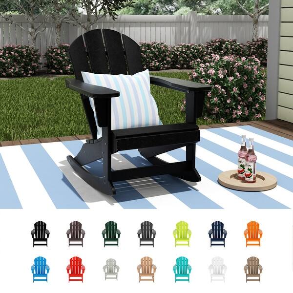 slide 2 of 87, POLYTRENDS Laguna Adirondack Eco-Friendly Poly All-weather Outdoor Rocking Chair