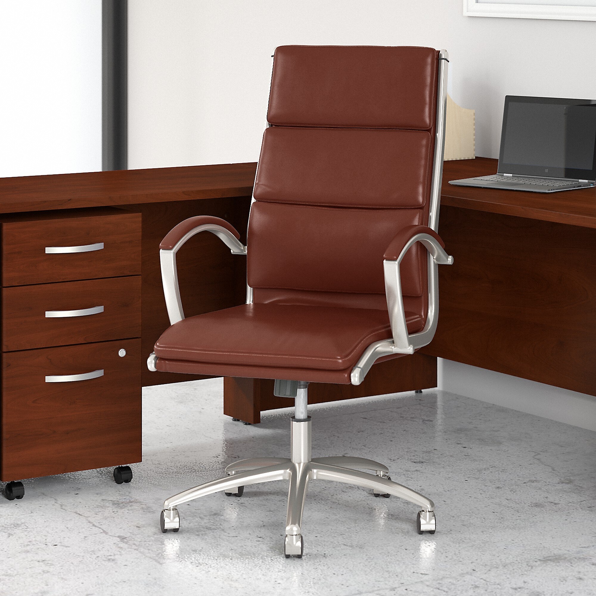 Leather on sale business chair