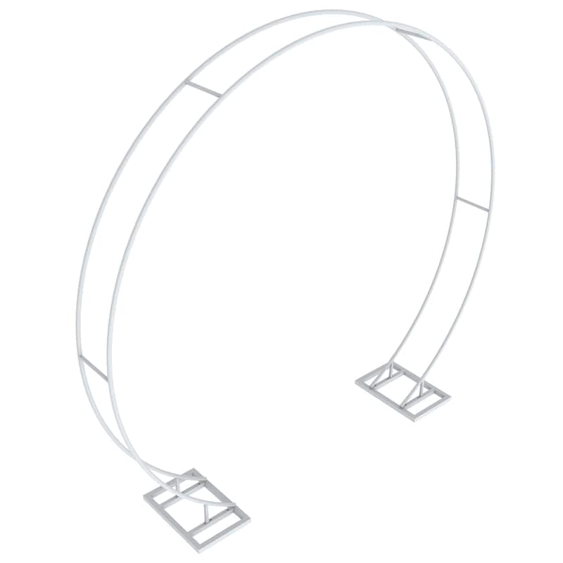 Heavy Duty Round Wedding Arch Metal Backdrop Stand