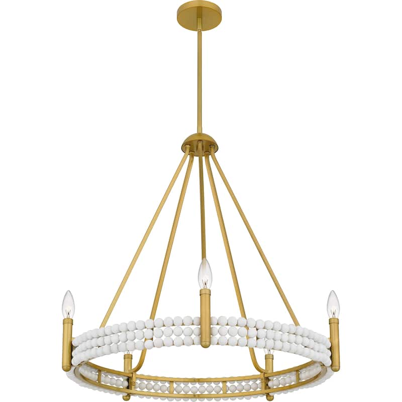 Molly 5-Light Brushed Gold Chandelier