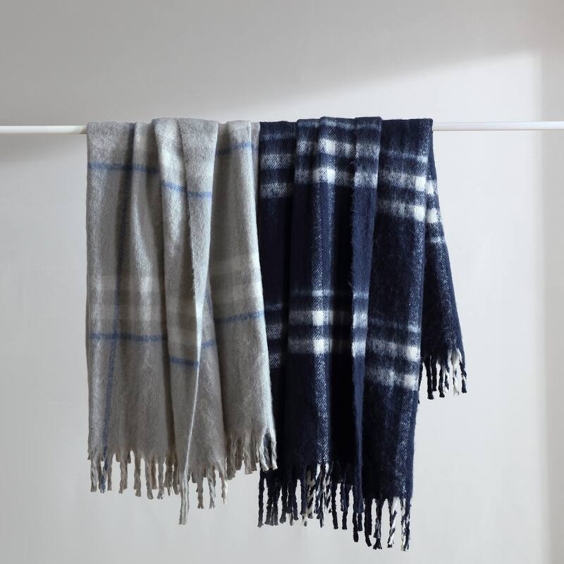 Nautica Ryan Cove Plaid Cozy Throw Blanket