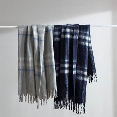 Nautica Ryan Cove Plaid Cozy Throw Blanket