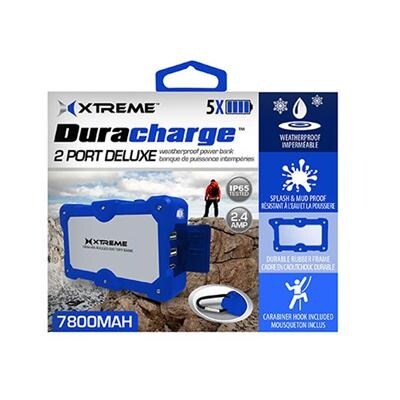 Xtreme Cables Xbb8-0109-Blu Duracharge Dual Port Weatherproof Power Bank - Blue