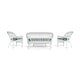 preview thumbnail 21 of 39, Portside Coastal White Outdoor Wicker Seating Set (4-Piece)