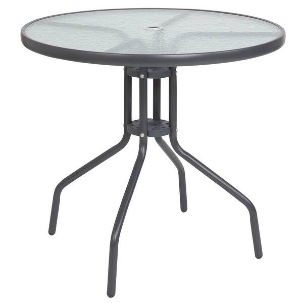 Shop Black Friday Deals On Nantucket 6 Piece Patio Garden Set With Table Umbrella And 4 Folding Chairs Overstock 22520030 Brown