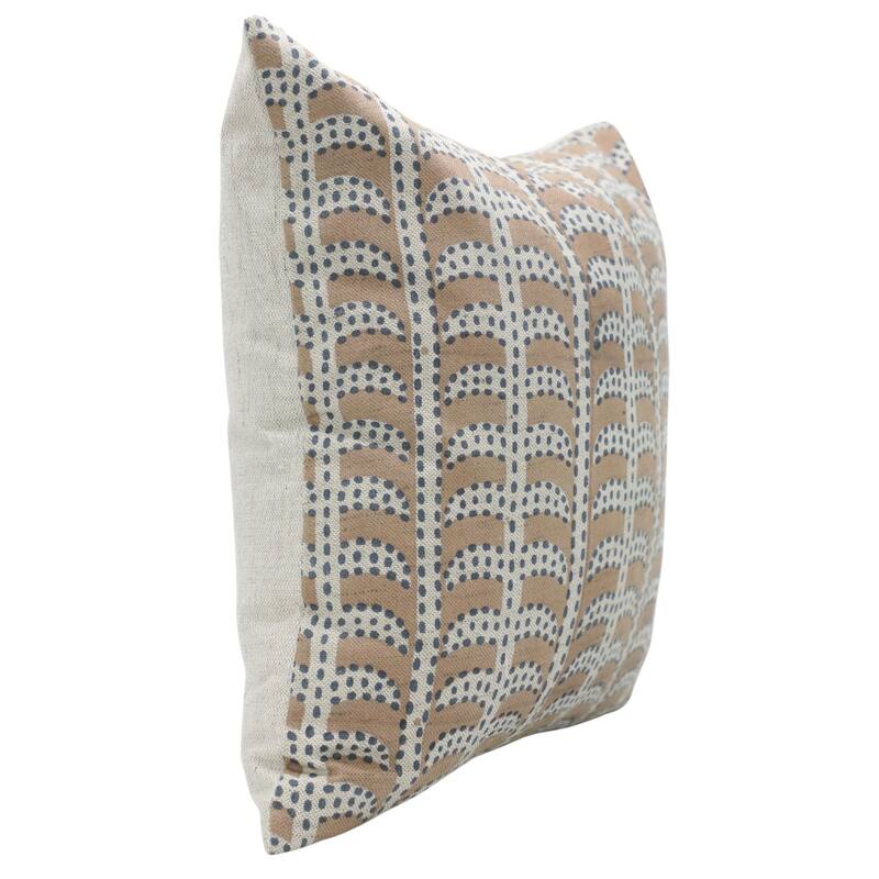 Fabdivine Linen Square Block print pillow Cover