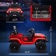 preview thumbnail 7 of 8, 12V Kids Ride-On Car with Adjustable Speed, Remote Control, Music & Parental Control - Red