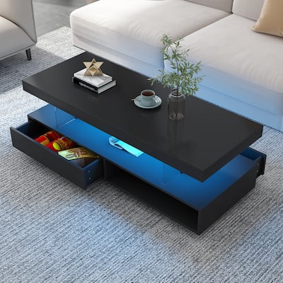 LED Coffee Table with Storage