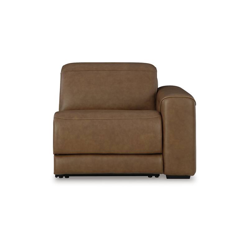 Signature Design by Ashley Rally-Up Brown 5-Piece Power Reclining Sectional - 142" W x 142" D x 34" H