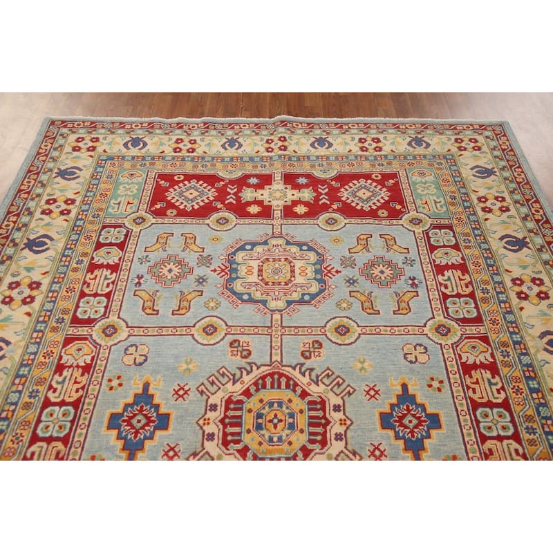 Kazak Oriental Area Rug Handmade Bedroom Wool Carpet - 6'9" x 9'9"